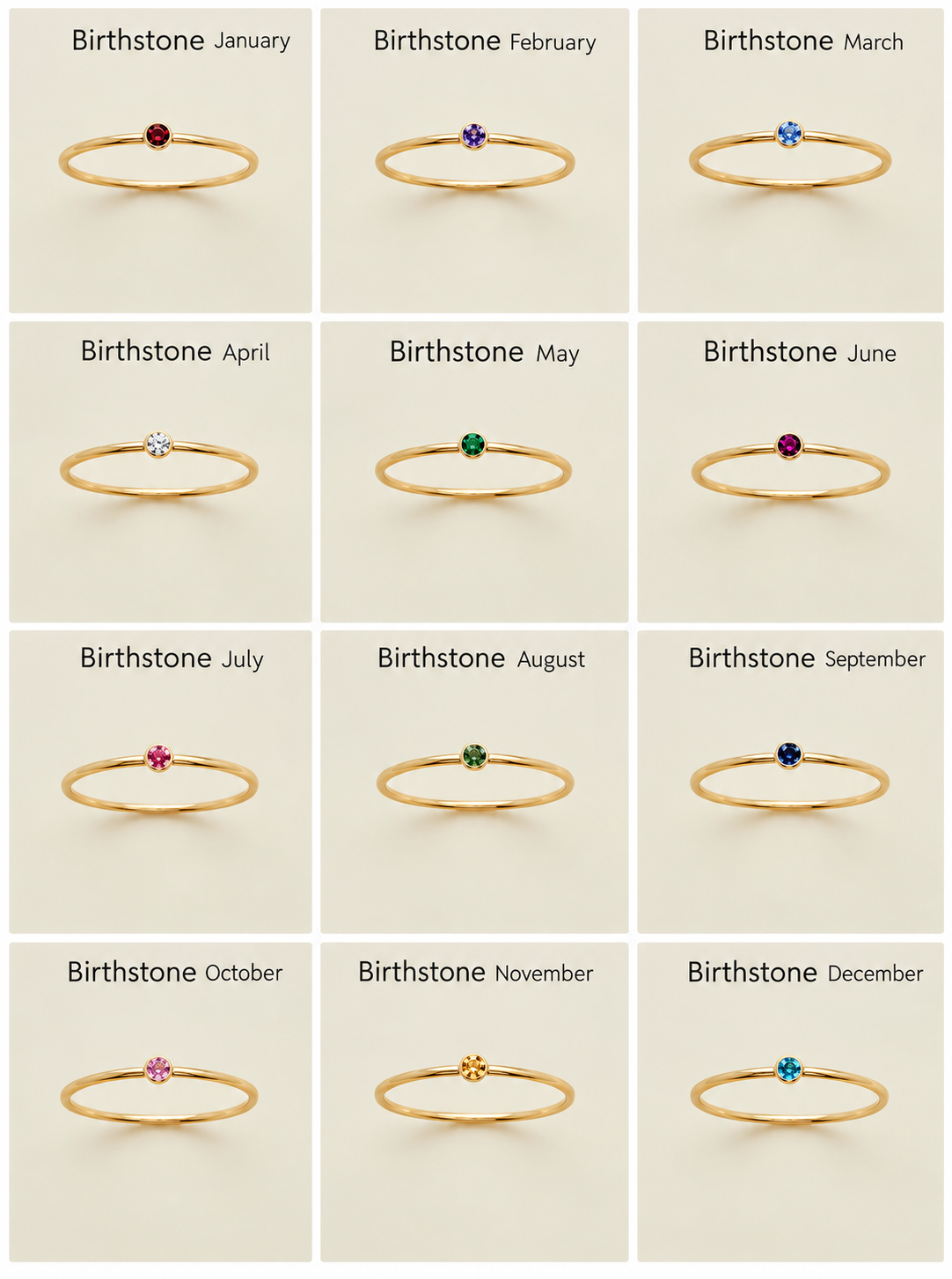 Birthstone Rings