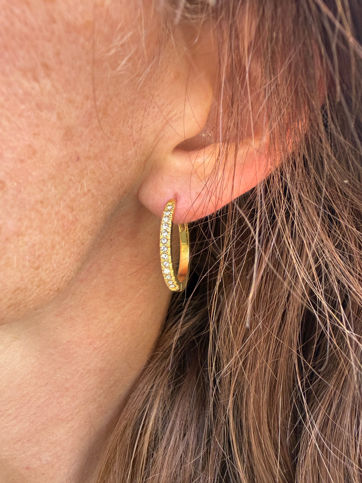 Diamond Ovals Hoops