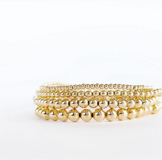 Gold Filled and Sterling Silver Beaded Bracelets