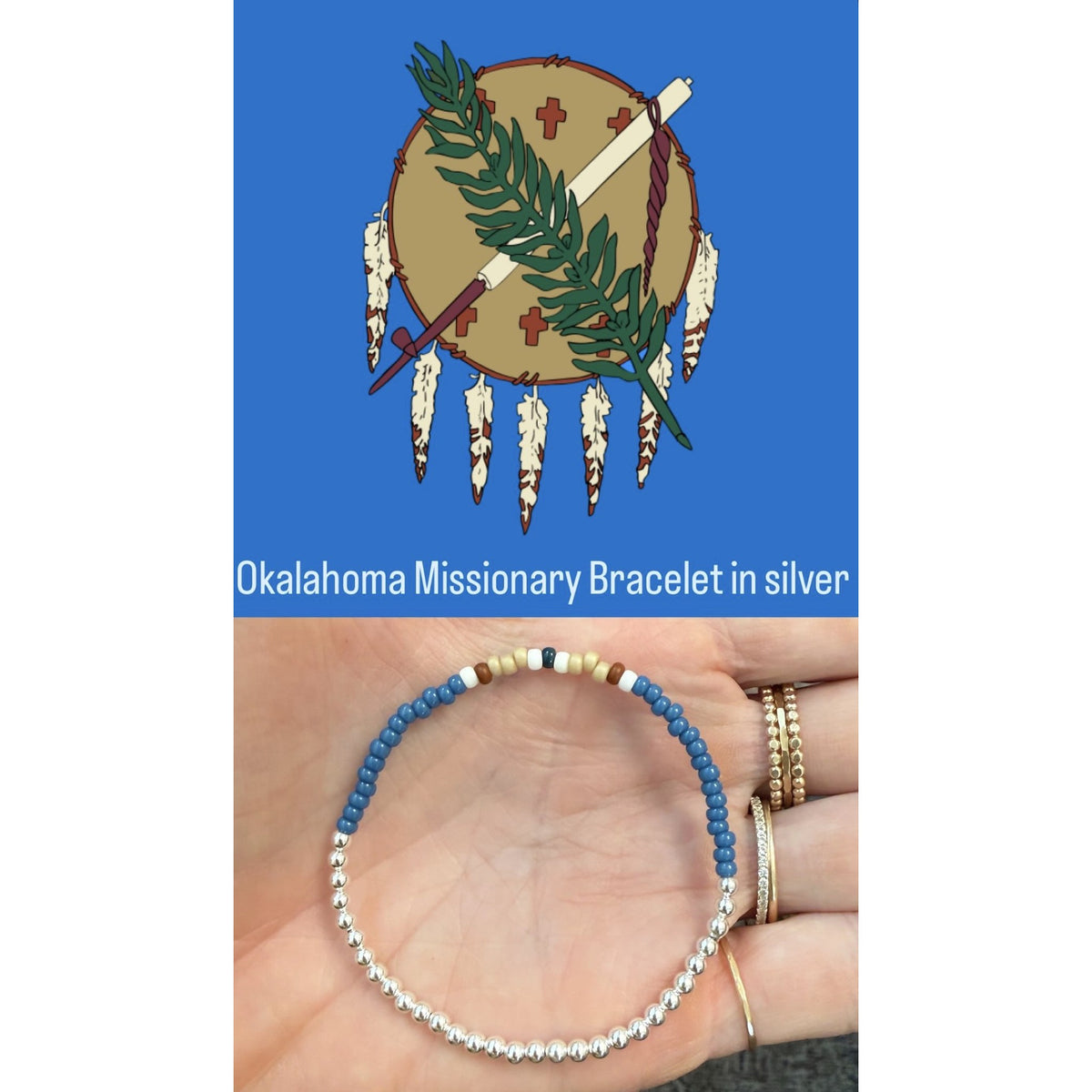 Oklahoma Missionary Bracelet in silver