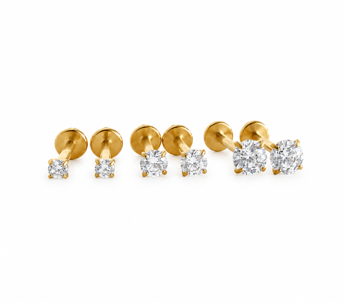Diamond Screw Backs