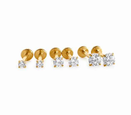 Diamond Screw Backs