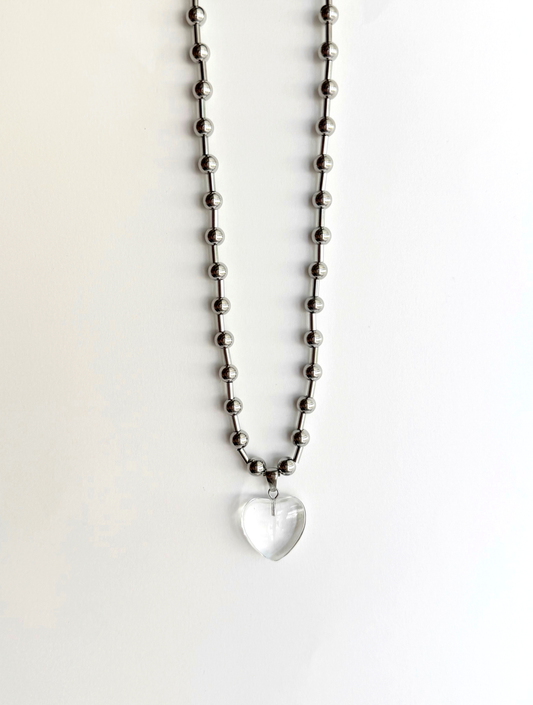 Crystal Heart Necklace - Enhanced