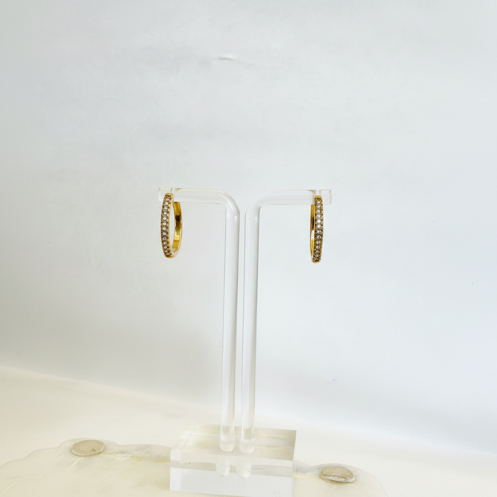 Diamond Ovals Hoops - Enhanced