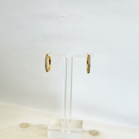 Diamond Ovals Hoops - Enhanced