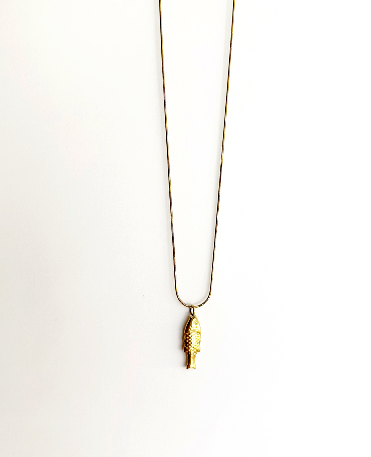 Fish Charm Necklace - Enhanced