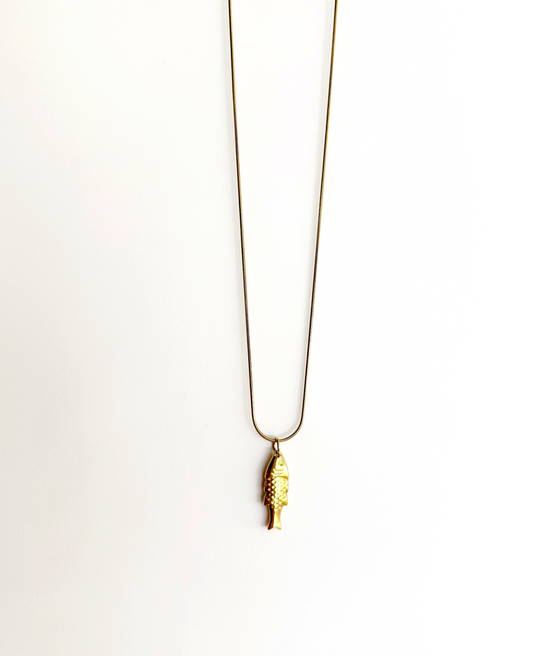 Fish Charm Necklace - Enhanced
