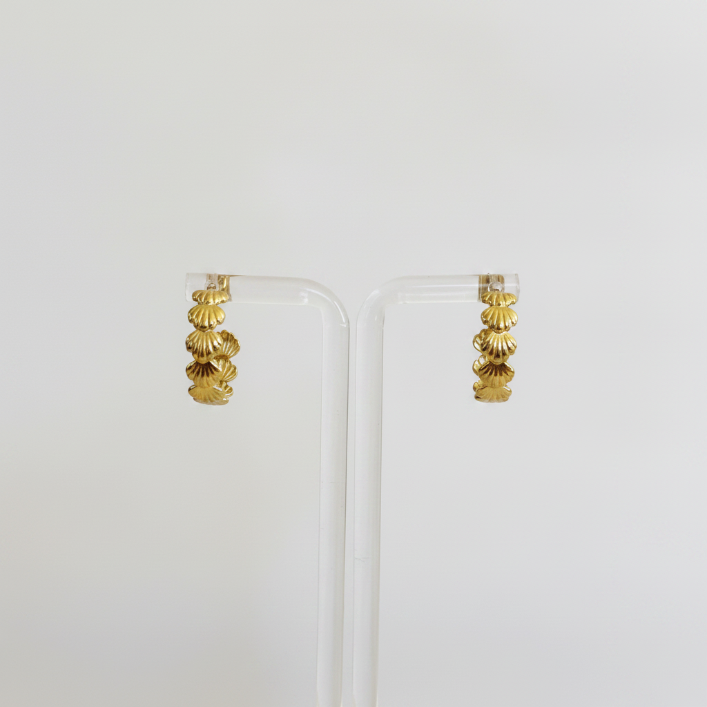 Seashell Hoops - Enhanced